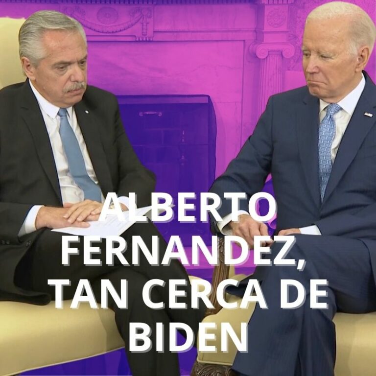 INFORME: Alberto Fernández, tan cerca de Biden